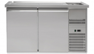 Beer counter 1,5 x 0,7 m - with 2 doors