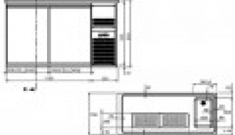 Beer counter 1,5 x 0,7 m - with 2 doors