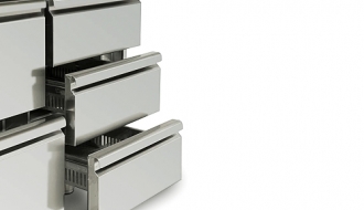Drawer unit consisting of: 1/3 1/3 1/3