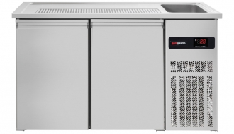 Beer counter floor unit 1,55 x 0,7 m - with 2 doors