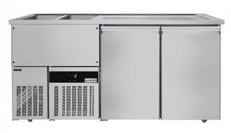 Beer counter floor unit 1,95 x 0,7 m - with 2 doors