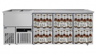 Beer counter floor unit 2,5 x 0,7 m