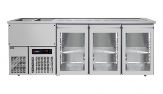 Beer counter floor unit 2,5 x 0,7 m
