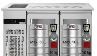 Beer counter floor unit 1,55 x 0,7 m