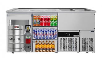 Beer counter floor unit 1,95 x 0,7 m
