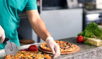 Pizza külmtöölaud(GN) - 3 uksega