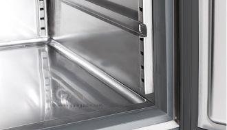 Pizza preparation refrigerator PREMIUM - 1,4 x 0,7 m - 3 glassdoors & granite top