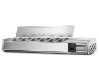 Saladbar unit PREMIUM 1,4 m x 0,43 m - for 6 x 1/3 GN containers