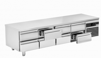 Kühlunterbau (GN) mit 8 Schubladen 1/2