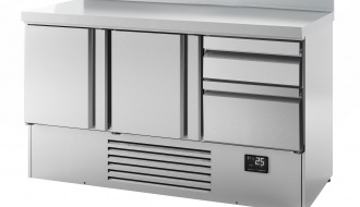 Refrigerated table (GN 1/1) - with 2 doors and 2 drawers