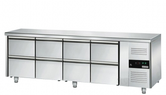 Kühltisch ECO - 2,2 x 0,7 m - mit 8 Schubladen 1/2