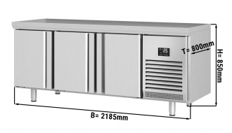 Bakery freezing table (EN) - with 3 doors