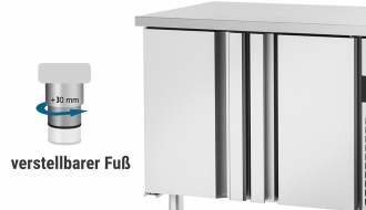 Tiefkühltisch PREMIUM - 1,4 x 0,7 m - mit 2 Türen