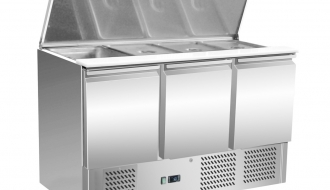 Saladette PREMIUM - 1,37 x 0,7 m - mit 3 Türen