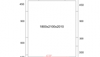 Cold room - 1.8 x 2.1 m - height: 2.01 m - 5.88 m³