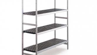 Aluminium basic shelf - 900 x 1800 mm