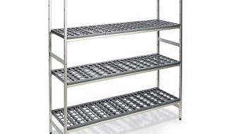 Aluminium basic shelf - 890 x 1685 mm
