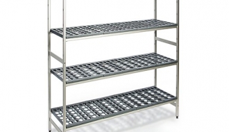 Aluminium basic shelf - 770 x 1685 mm