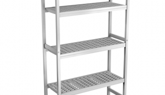 Aluminium basic shelf - 952 x 1800 mm