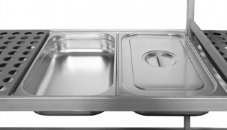 Aluminium basic shelf - 889 x 1800 mm