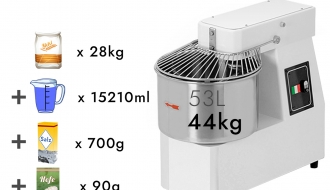 Dough kneading machine 53 liters / 44 kg - 400 Volt