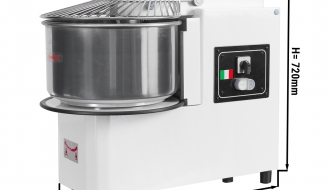 Dough machine 53 litres / 44 kg / + 2 speeds - 400 volt