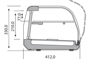 Tapas - Refrigerated display case for 4 x GN 1/3