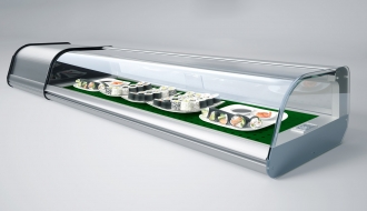Sushi - Refrigerated display case for 6x 1/3 GN