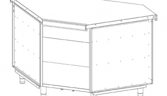 Corner Cupboard 90° (outdoor)
