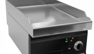 Electric roasting plate - smooth (4 kW) incl. base frame | grill plate | griddle plate | roaster | griddle | grill | gastronomy