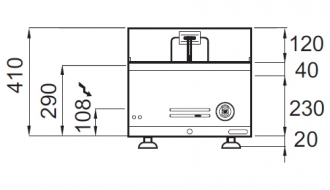 Electric deep fat fryer 10 litres (9 kW)