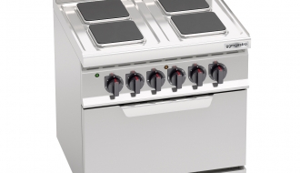 Electric stove 4xplates (10,4 kW) + Electric stove static (7,5 kW)