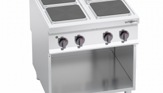 Electric cooker with 4 square plates (14 kW)