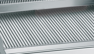 Gas frying plate - grooved (4 kW)