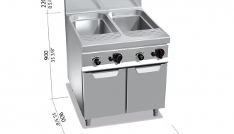 Gas pasta cooker - 80 litres (24 kW)