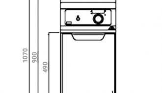 Elektro Fritteuse - 18 Liter (13,5 kW) - Elektronische Steuerung
