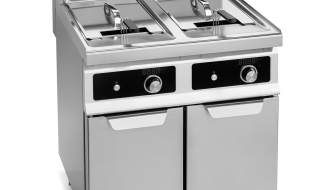 Elektro Fritteuse - 18 + 18 Liter (27 kW) - Elektronische Steuerung