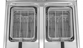 Elektro Fritteuse - 18 + 18 Liter (27 kW) - Elektronische Steuerung