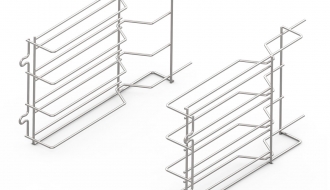 Mounts for 4x EN 40 x 60 cm