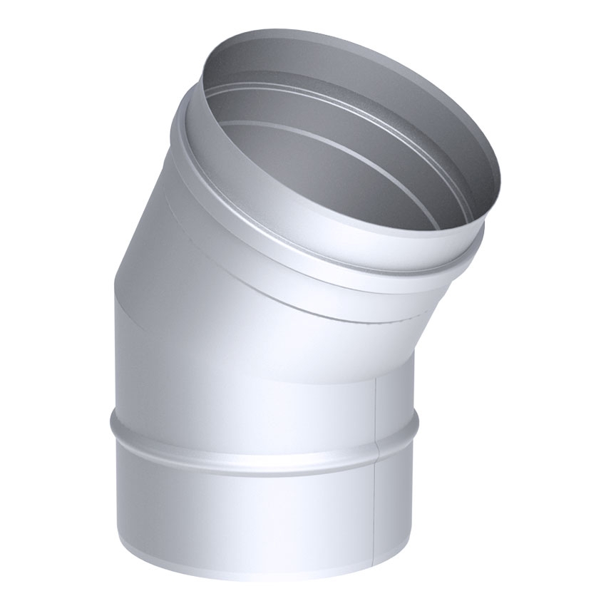 Elbow tube 30  ° in stainless steel / Ø 400 mm