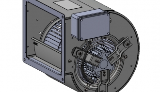 Radial fan 2200 m³ per hour - for wall hoods