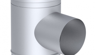 T-connector 90° with water drip – Ø 400 mm
