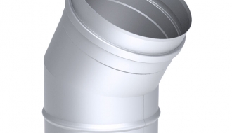 Elbow tube 30  ° in stainless steel / Ø 450 mm