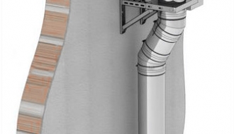 Wall ceiling spacers adjustable 50-70mm / Ø 300 mm
