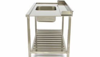 Входной столик для посудомоечной машины с мойкой 1200