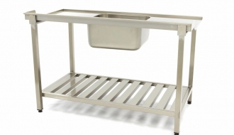 Dishwasher Inlet Table with Sink 1200 x 750 mm Right