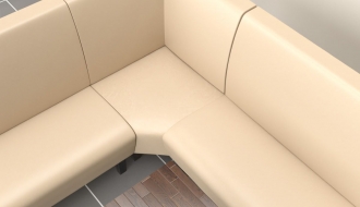 Baaridiivan Miami 103cm - Kreem