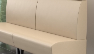 Baaridiivan Miami 128cm - kreem