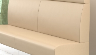 Baaridiivan Dallas 128cm - kreem