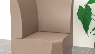 Baaridiivan Dallas 128cm - taupe